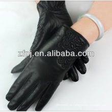 Damen schwarze Mittellang Hand Handschuhe Fahren eines Autos